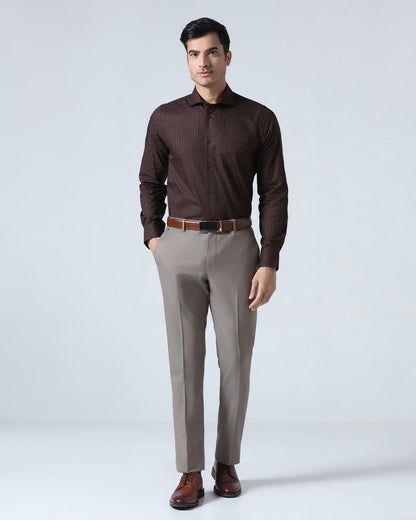 Brown Check Shirt - Echod
