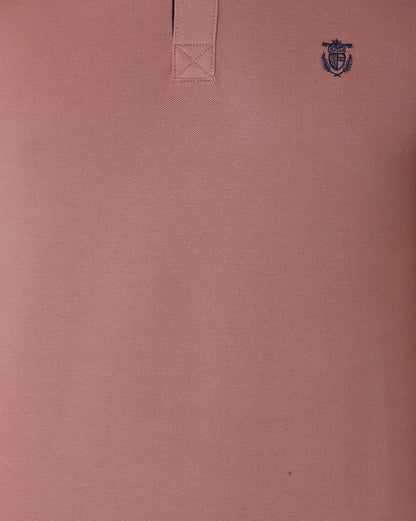 Brown Polo Neck T-Shirt