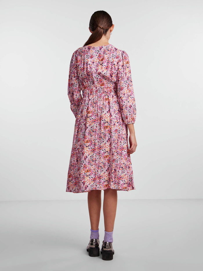 BRUNA MIDI DRESS (VIOLET FLOWER)
