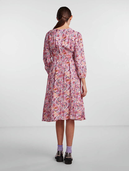 BRUNA MIDI DRESS (VIOLET FLOWER)
