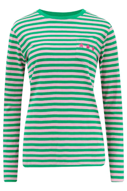 BRUNSWICK JERSEY TOP (PINK/ GREEN TRIPLE STAR)
