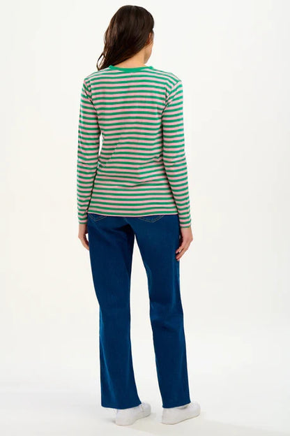BRUNSWICK JERSEY TOP (PINK/ GREEN TRIPLE STAR)