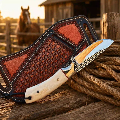 Buckaroo Knife with Camel Bone Handle: A Unique Tool for Every Adventure - RFE Marketing Ventures