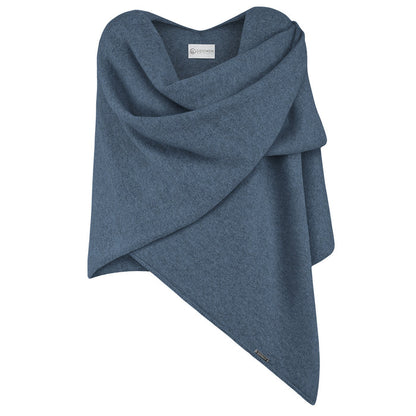 Giesswein Cape - Denim bleu 578