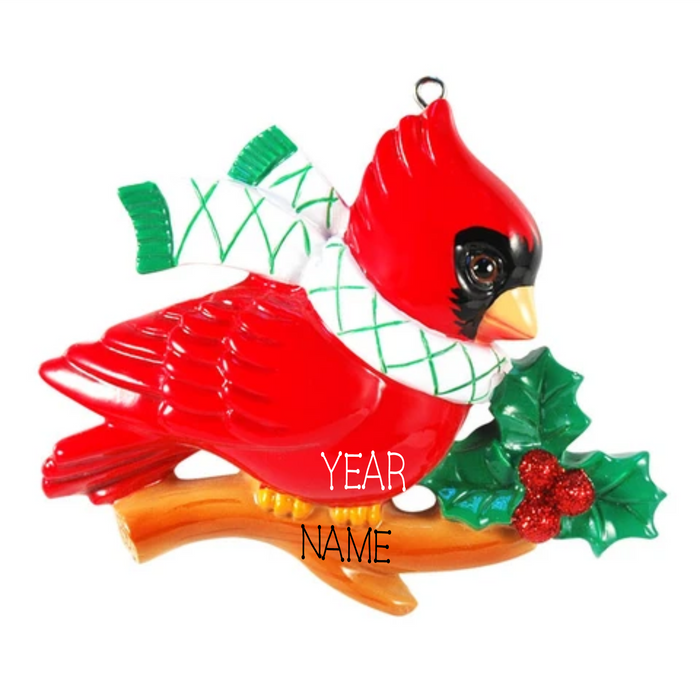 Cardinal - Personalized Christmas Ornament