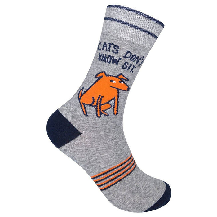 Cats Don't Know Sit Socks - CLOSEOUT | Funatic - Wichita Home Outlet