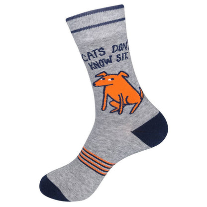 Cats Don't Know Sit Socks - CLOSEOUT | Funatic - Wichita Home Outlet