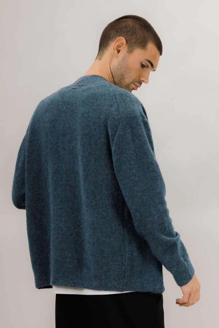 Urban Pioneers Male Cedric Cardigan CARDIGAN MALLARD BLUE
