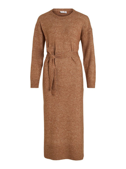 Cilia Long Knit Dress (Toasted Coconut)