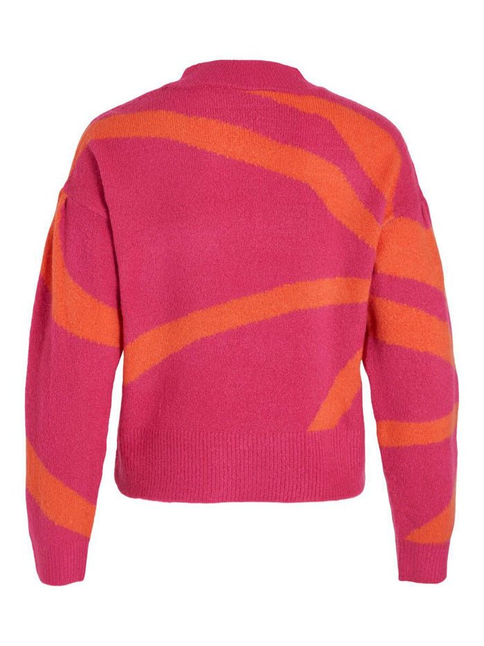 Claro Knit Jumper (Pink Yarrow/Orange)