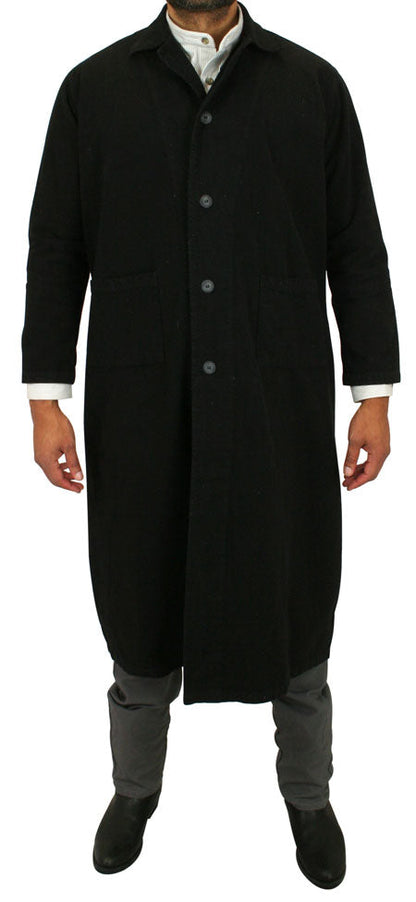 Classic Cotton Duster - Black