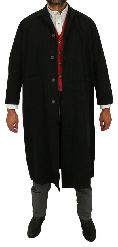 Classic Cotton Duster - Black