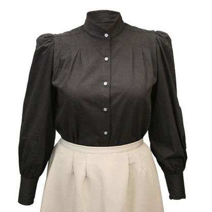 Classic Gibson Girl Blouse - Black