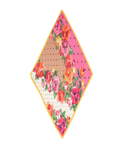 Classic Rose Pleated Diamond in color multi