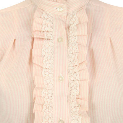 Claudette Blouse - Pink Stripe