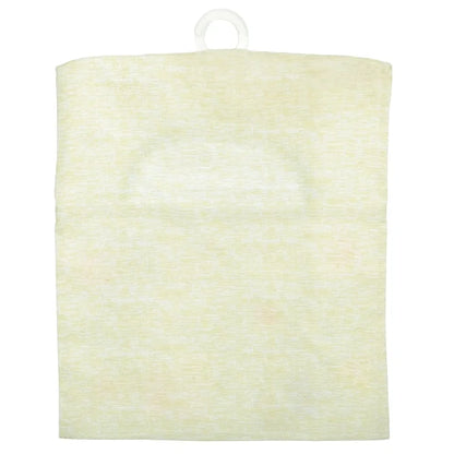 Back of a clothes peg bag in cream coloured cotton