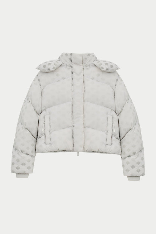 COLD REACTIVE EMBLEM PUFFER - OFF WHITE