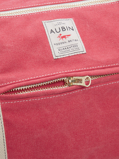 Aubin Washed Red Coledale Overnight Barrel Bag | Bags