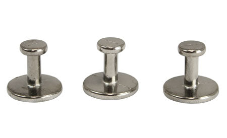 Collar Studs, Silver (3-pack)