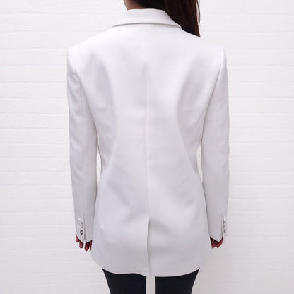 COPERNI WHITE TWISTED CUT OUT TAILORED JACKET - SIZE 34