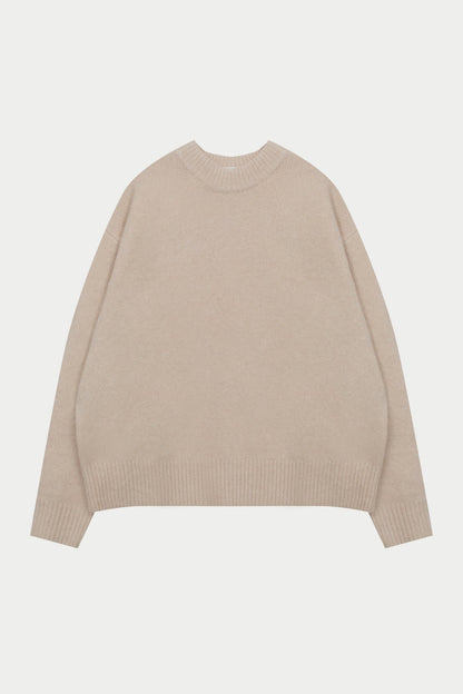 COPYRIGHT BRUSHED KNIT JUMPER - OFF WHITE