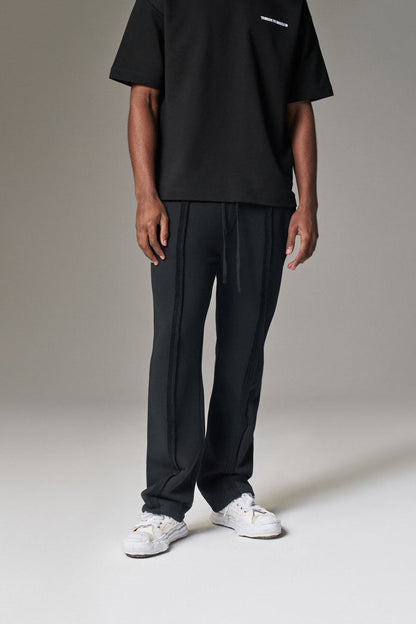 COPYRIGHT STRAIGHT LEG JOGGERS - BLACK