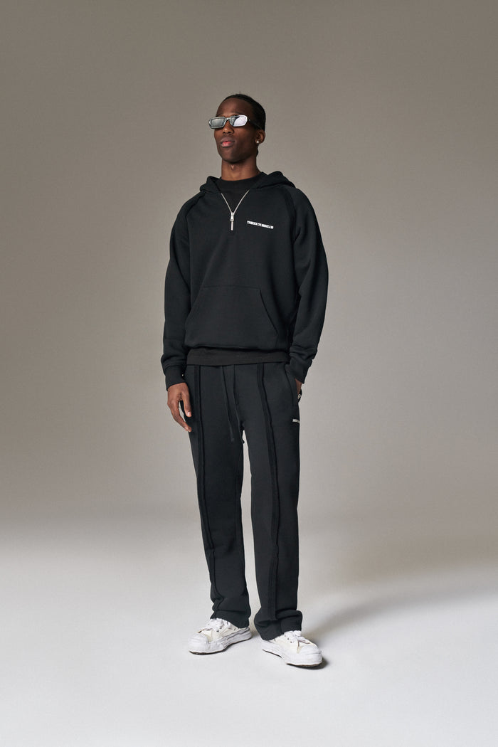 COPYRIGHT STRAIGHT LEG JOGGERS - BLACK