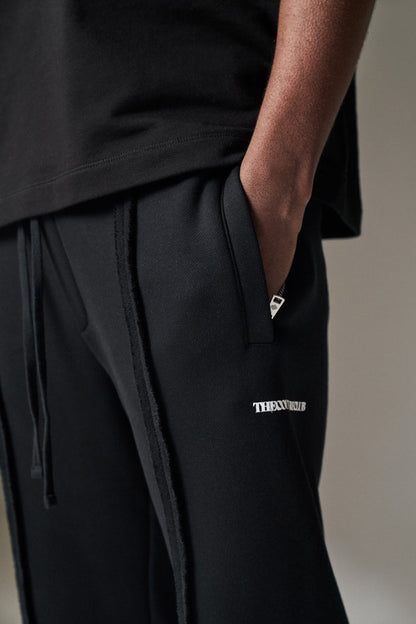 COPYRIGHT STRAIGHT LEG JOGGERS - BLACK