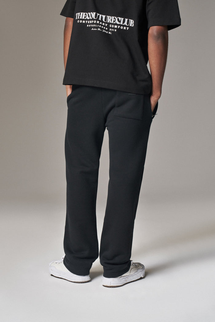 COPYRIGHT STRAIGHT LEG JOGGERS - BLACK
