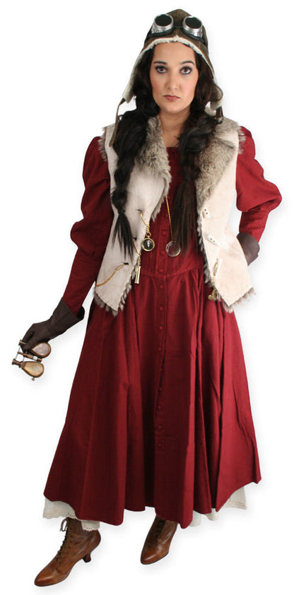Cordelia Pioneer Dress - Wine