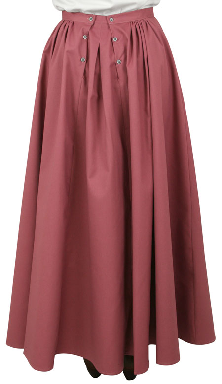 Cotton Blend Walking Skirt - Dusty Rose