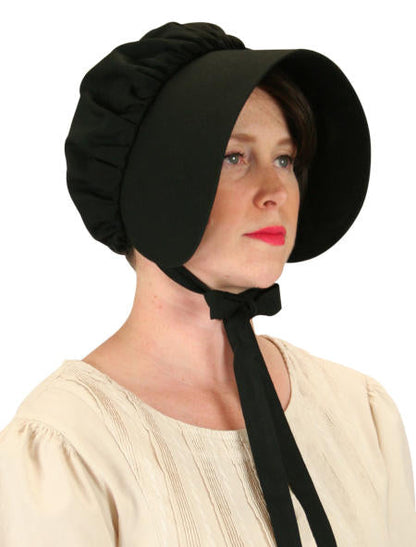 Cotton Bonnet - Black
