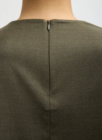 COZY FLANNEL ASYMMETRICAL SLEEVELESS TOP