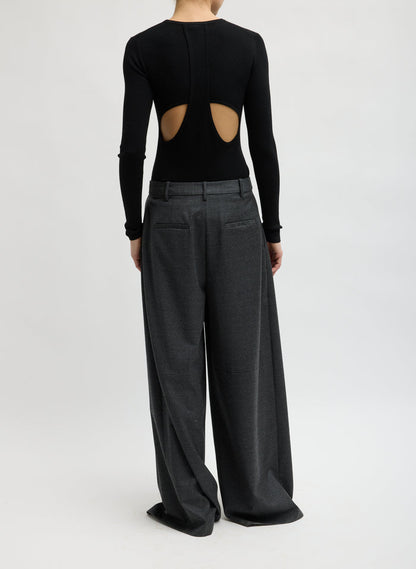 COZY FLANNEL TRIPLE PLEAT PANT