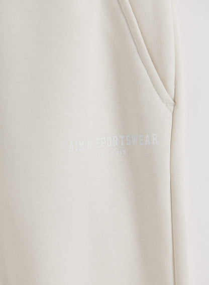 Cream Classic Sweatpants