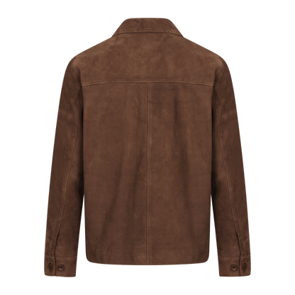 Urban Pioneers Male Cruz Suede Overshirt SHIRT CHOCOLATE BROWN