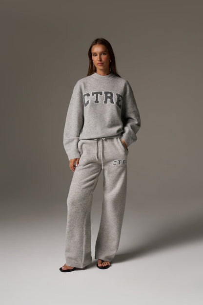 CTRE KNITTED SWEATSHIRT - GREY MARL