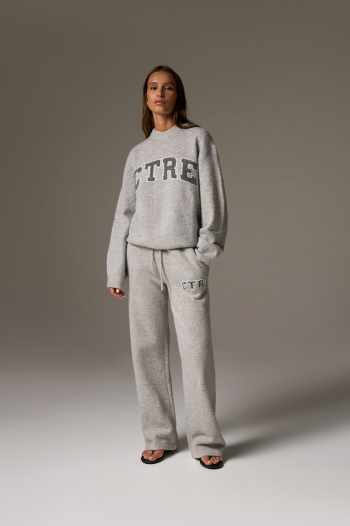CTRE KNITTED SWEATSHIRT - GREY MARL