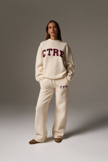 CTRE KNITTED SWEATSHIRT - OFF WHITE