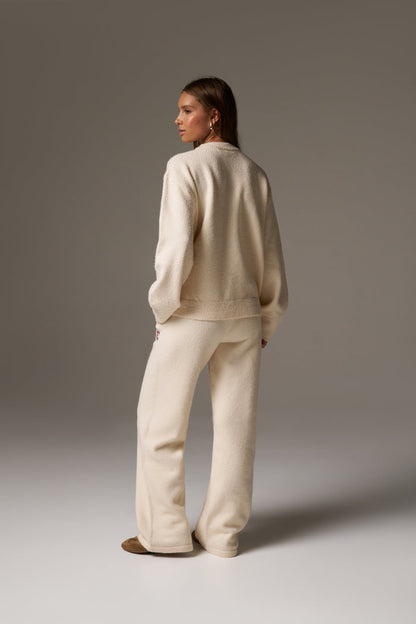CTRE KNITTED SWEATSHIRT - OFF WHITE