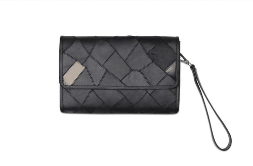 Moral Code Cypress Upcycled Envelope Wallet -Black Multi- #color_black-multi