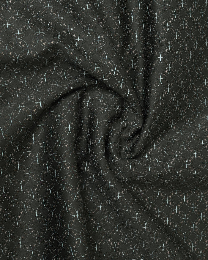 Dark Olive Printed Shirt - Cloud