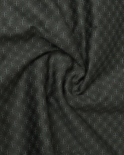Dark Olive Printed Shirt - Cloud