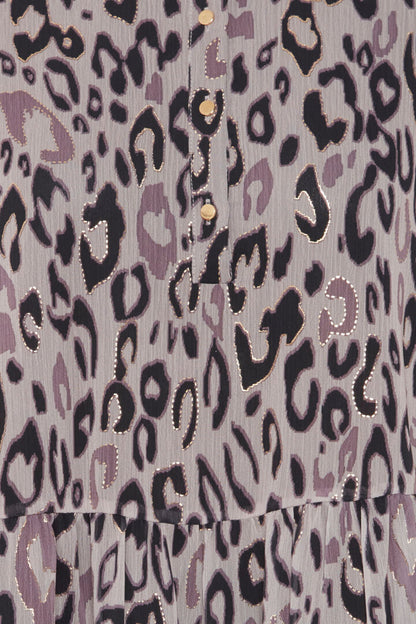 DARMA DRESS (CORNSTALK LEO PRINT)