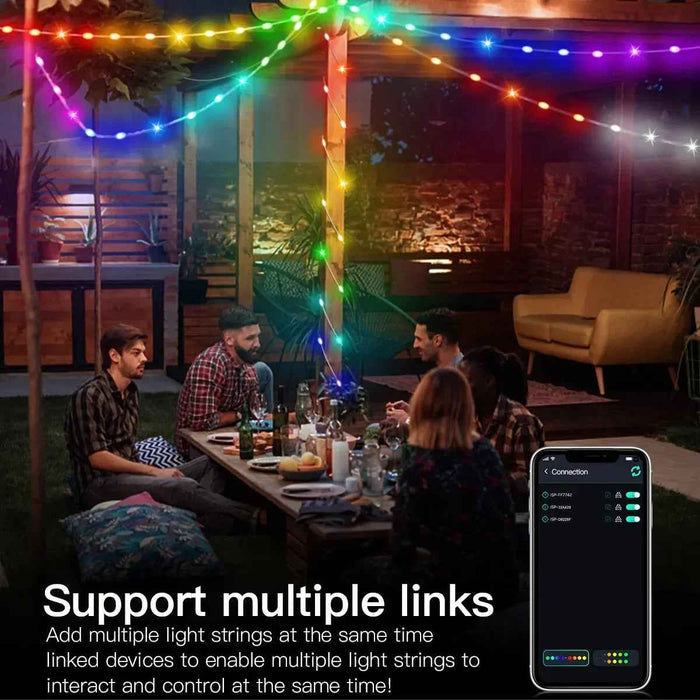 RGBIC Christmas Lights - Bluetooth String Lights for Festive Décor