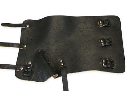Deluxe Leather Gaiters - Black