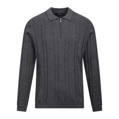 Urban Pioneers Male Denby Half-zip SWEATER CHARCOAL