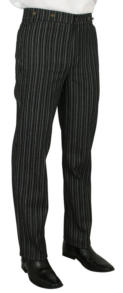 Dixon Striped Trousers - Black/White