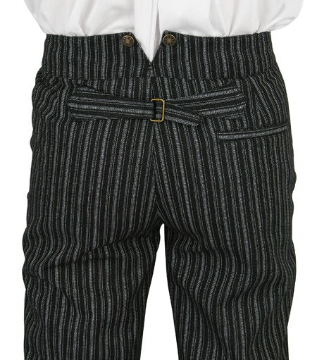 Dixon Striped Trousers - Black/White