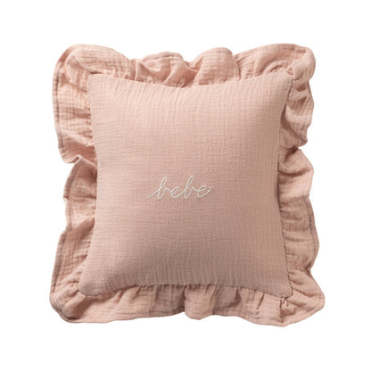 Domani Home Gauze Bebe Ruffle Accent Pillow 10" x 10"